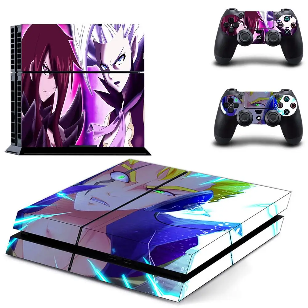 

FAIRY TAIL PS4 Stickers Vinyl Skin PS 4 Sticker Play station 4 Decals Pegatinas For PlayStation 4 console and 2 controller