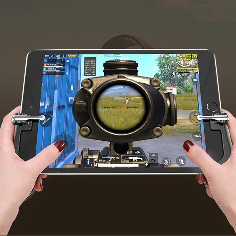  H2 Mobile Phone Gamepad for PUBG Gaming Aim Key Trigger Shooter Controller for Tablet PC