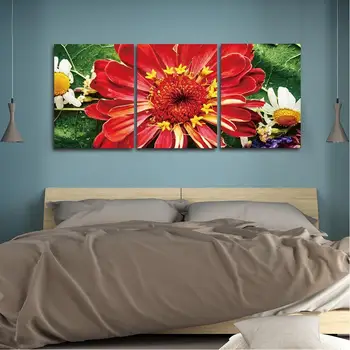 

3 Pcs Scandinavian Style Flower Canvas Painting Modern Home Decoration Posters and Prints Decor For Home Living Room Bedroom
