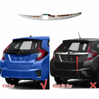 

Chrome Rear Door Logo Rear Trunk Lid Moulding Cover Car accessories Car modification Trim For Honda Fit 2015-2017