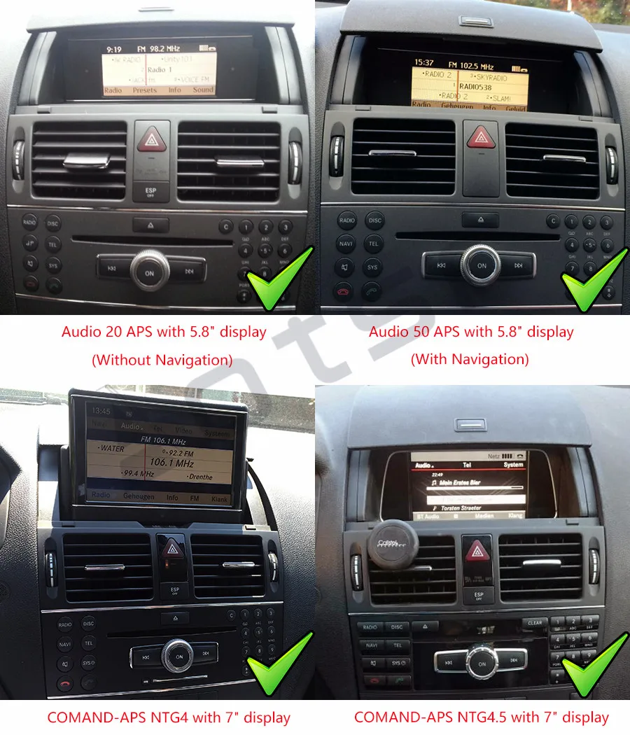 Best Android 9 Car DVD player GPS Navigation For Mecerdes Benz C-W204 2007-2011 Auto Radio stereo player multimedia screen head unit 3