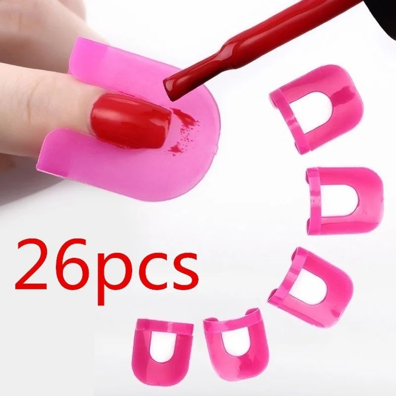 

26 Pcs Nail Anti-overflow Model Clip