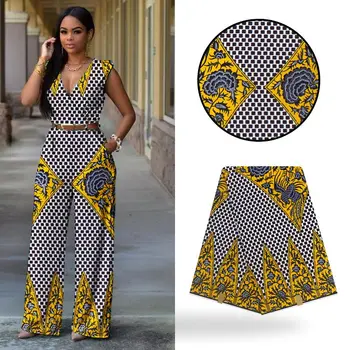

LIULANZHI african wax fabrics New arrival real wax ankara fabric for dress 100%Cotton batik fabric 6yards ML9H1834-ML9H1855