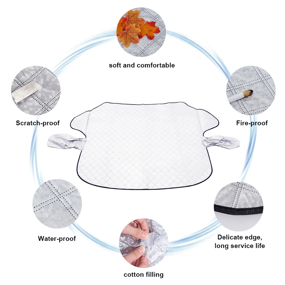 SUV 4WD Van Car Windshield Cover Anti Hail Prevent Snow Ice Sunshade Dust Frost Freezing Cover Protector Winter