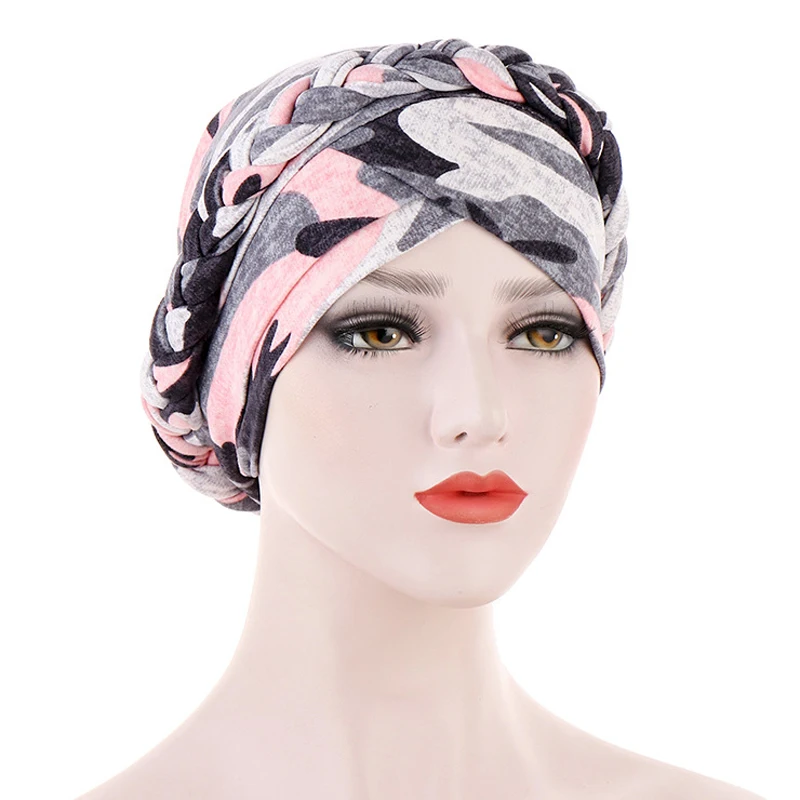 Print Cotton Muslim Turban Scarf for Women Islamic Inner Hijab Turban Cap Headwear Arab Wrap Head Scarf Hair Accessories Hat - Image 4