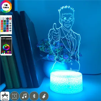 

Leorio PaladiKnight Anime lamp Hunter X Hunter 3d Led 7 Colors Night Light for Fans Best Gifts Party Atmosphere App Control Lamp