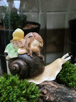 

Outdoor Gardening Simulation Animal Ornaments Resin Snails Crafts Decoartion Courtyard Garden Figurines Villa Furnishing Artwork