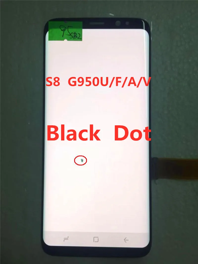 

Original SUPER AMOLED S8 LCD For Samsung Galaxy S8 G950 G950F Lcd Display Touch Screen Digitize With Black Dots