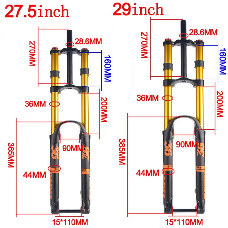 Mtb Downhill Suspension Double Fork Double Shoulder Suspension Mtb - - Aliexpress