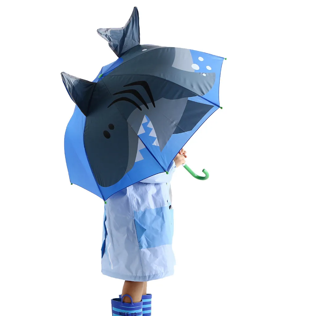 Детское покрывало зонтик для защиты от солнца от дождя УФ лучей 3D мультфильм открытый зонтик милый детский зонтик для дня дождя солнечный день