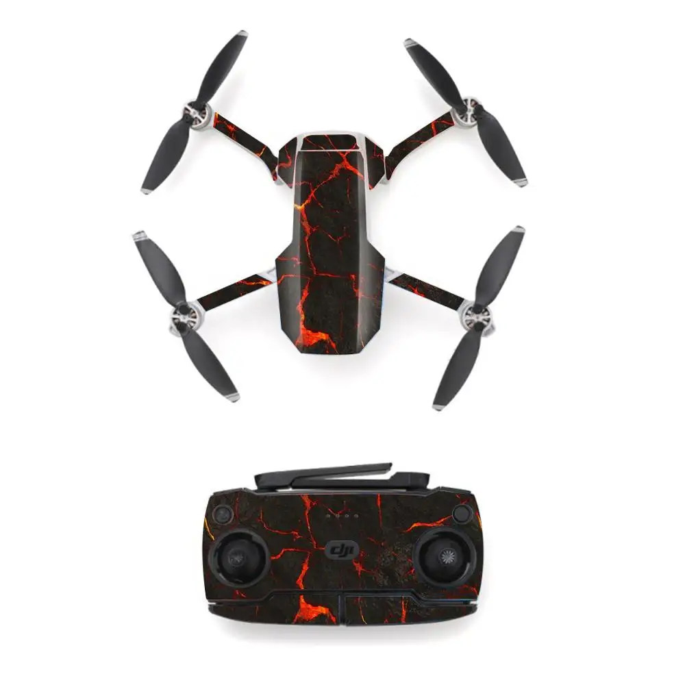 Black Style Waterproof skin Sticker for DJI Mavic Mini Drone And Remote Controller Decal Vinyl Skins Cover 7 Styles Available
