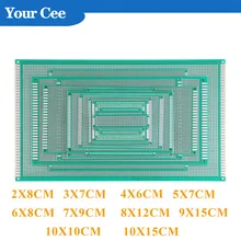 Circuit imprimé universel Double face pour Arduino, 2x8, 3x7, 4x6, 5x7, 6x8, 7x9, 8x12, 9x15, 10x10, 10x15cm