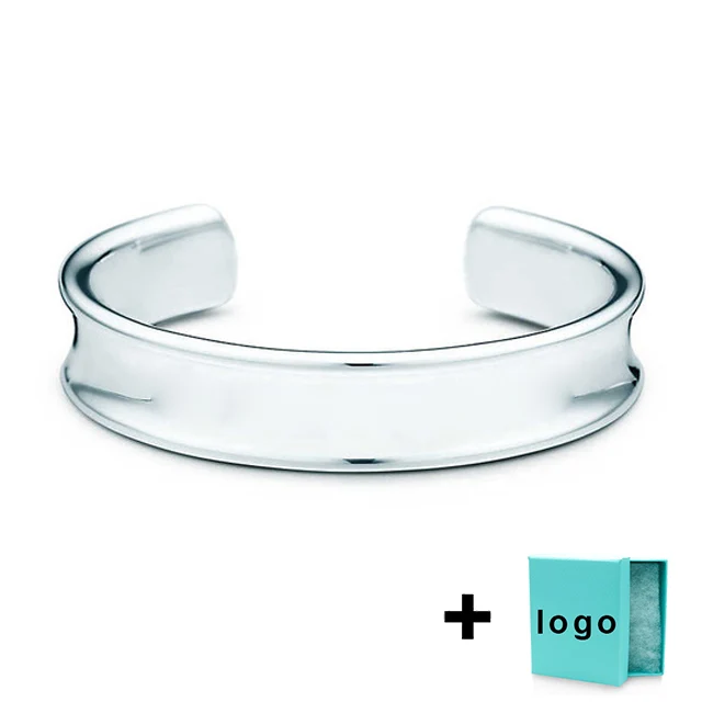 

SL TFB TTFF Rllen New Original 925 Glossy Engraved Engraved Bracelet with Original Logo Ladies Jewelry Wholesale.