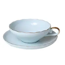 HobbyLane 2 шт./компл. простые однотонные Цвет Керамика посуда набор(1 шт. Кофе чашки+ 1 шт. блюдце) чашка пенопластовую коробку первоклассного глины