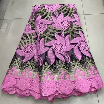 

African Lace Fabric 2019 High Quality Swiss Voile Lace In Switzerland African Lace Materials African Dresses For Women 04
