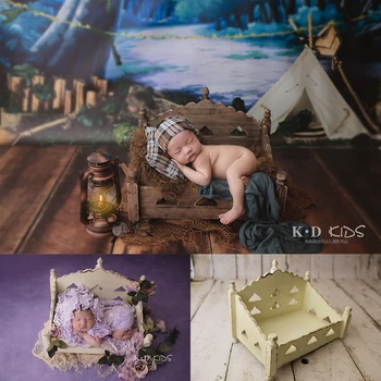

Retro hollow bed newborn photography props KD props