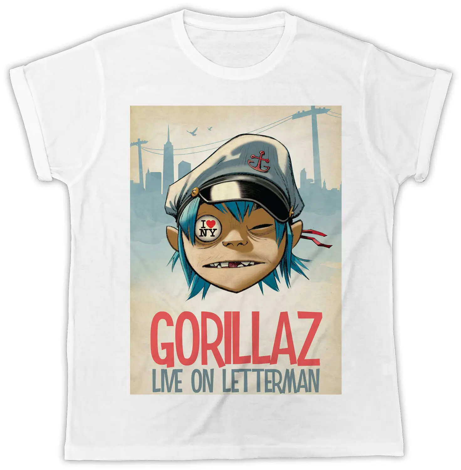 Забавные GORILLAZ постер фильма идеальный подарок на день рождения модные футболки