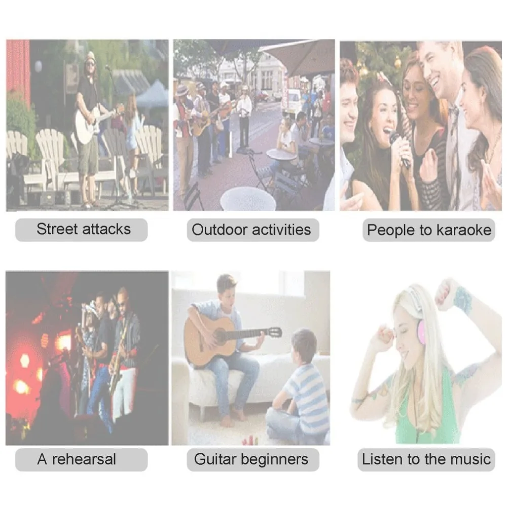 E-WAVE Mini Guitar Amplifier Guitar Amp With Back Clip Speaker Guitar Accessories For Acoustic Electric Guitar E-WAVE (3)