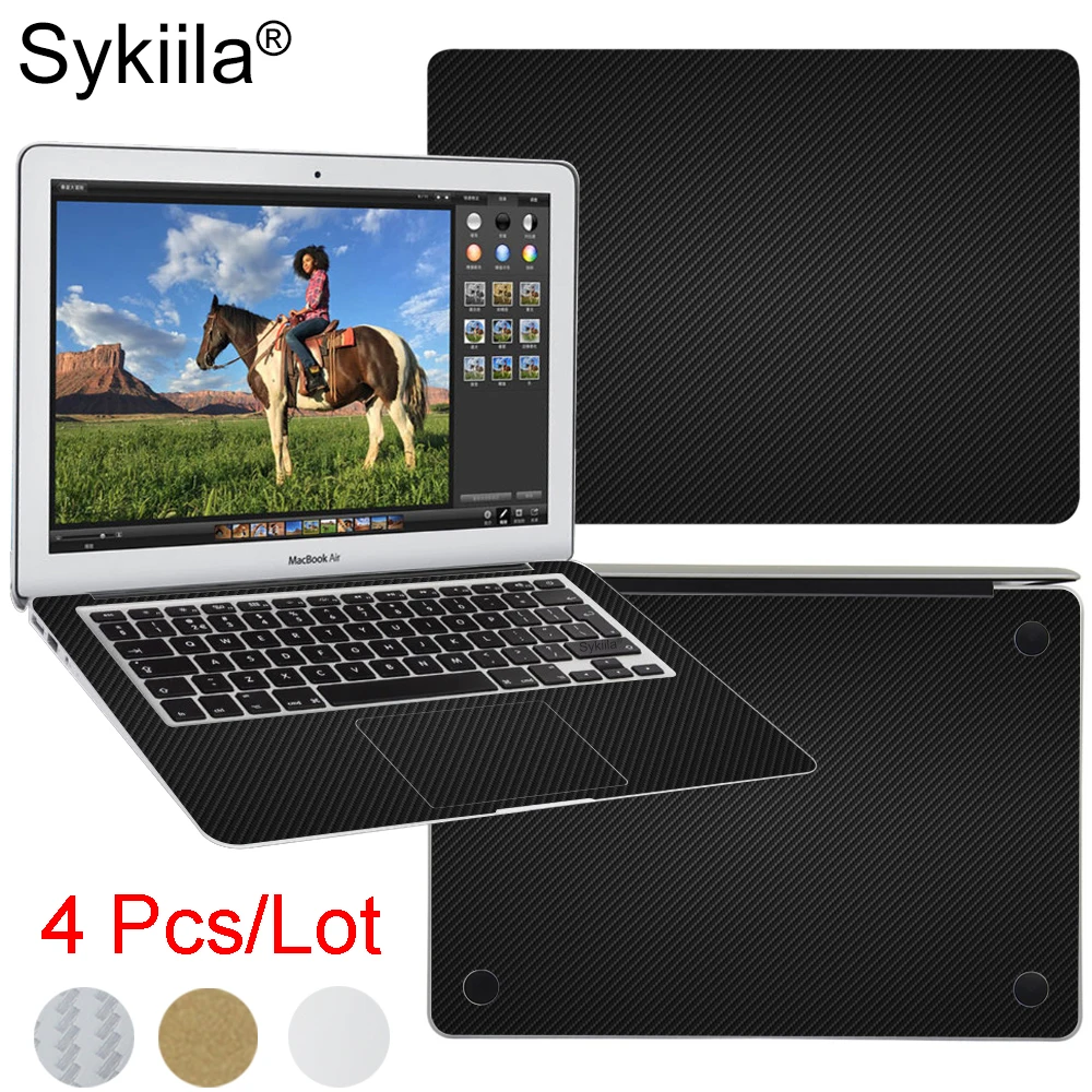 Чехол для Macbook Air 13 11 Pro 15 16 Retina 12 защитная полноразмерная наклейка из углеродного