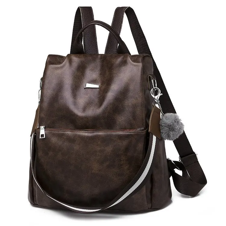 Стиль Противоугонный кулон пушистый шар Многофункциональный Водонепроницаемый рюкзак производители оптом импортные товары экспорт женщин'