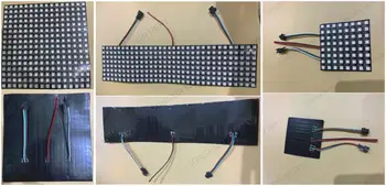 

WS2812B WS2812 LED Panel Digital Flexible Matrix 16*16 256 Pixels Individually Addressable DC5V 5050 RGB Full Dream Color UW