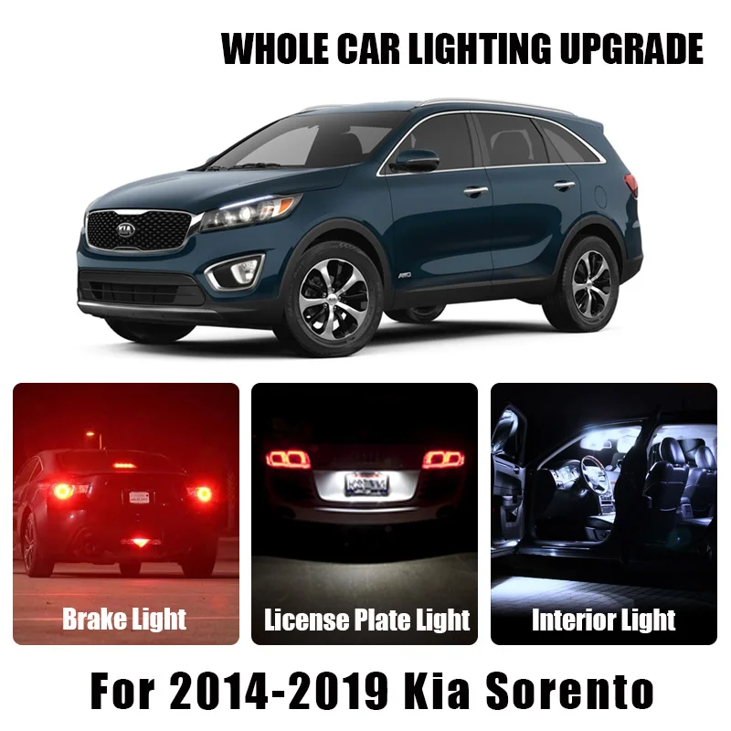 Стоп сигнал парковочный фонарь белый янтарный красный светодиодный для Kia Sorento 2014