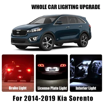 

Brake Parking Reverse Light White Amber Red Car LED Bulbs For 2014-2019 Kia Sorento Turn Signal Lamp Exterior Interior LED Light