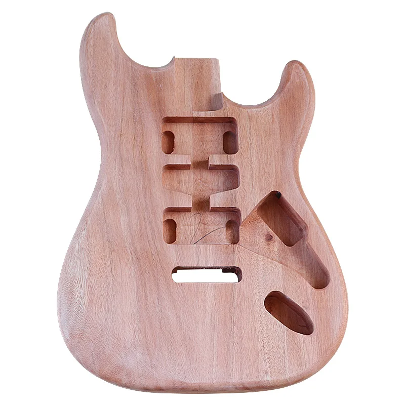 Stock ST electric guitar body okoume wood guitar barrel natural color