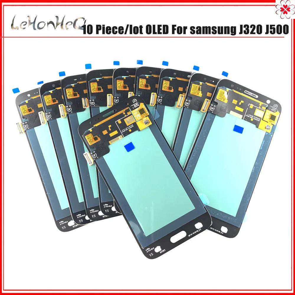 US $254.98 10 piecelot OLED J3 J5 LCD For Samsung J5 2015 J500 J500F J500G LCD J3 J320 J320F Display Touch screen Digitizer Assembly