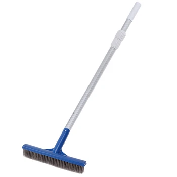 

10 Inch Aluminum Handle Wire Brush Swimming Pool Cleaning Brush Head Stainless Steel Granite Swimming Cleaning Tool