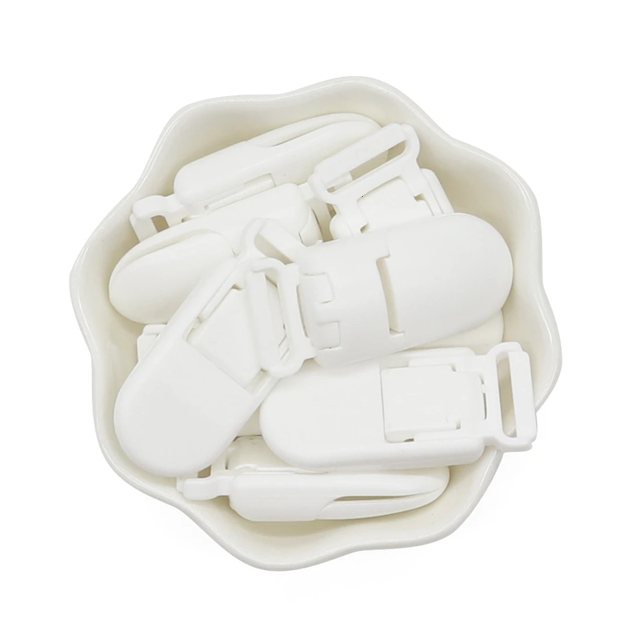 5pc White 5 шт., пластиковый зажим-держатель для детской соски, соска-пустышка для младенцев, зажимы для пустышки, аксессуары для соски, зажим для соски, самодельная насадка, детская игрушка - Цвет: 5pc White