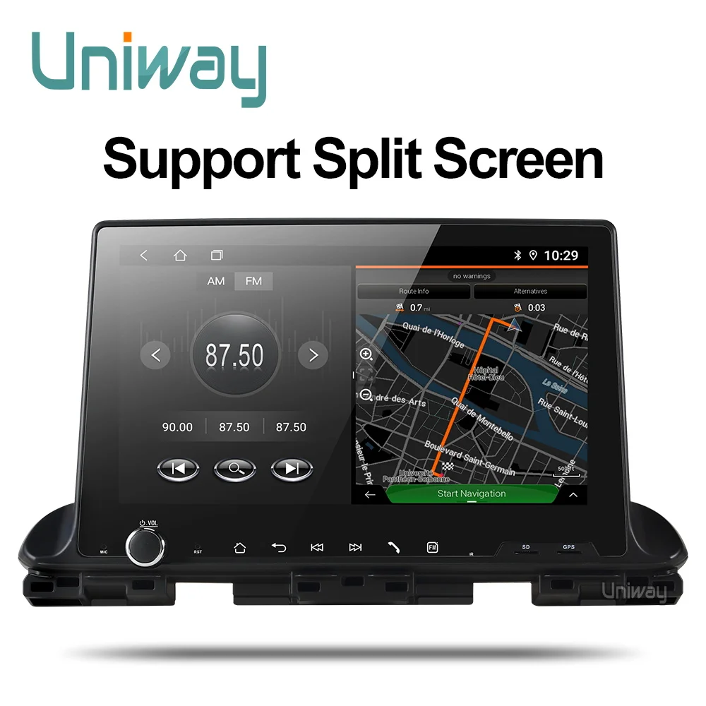 Perfect Uniway ASLT9071 android 9.0 car dvd for Kia CERATO K3 2018 2019 video radio player gps navigation with steering wheel car stereo 5