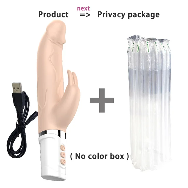 realistic rabbit vibrator Elite Real Feel Silicone Sucking Rabbit Vibrator - Light Beige - Romantic  Depot