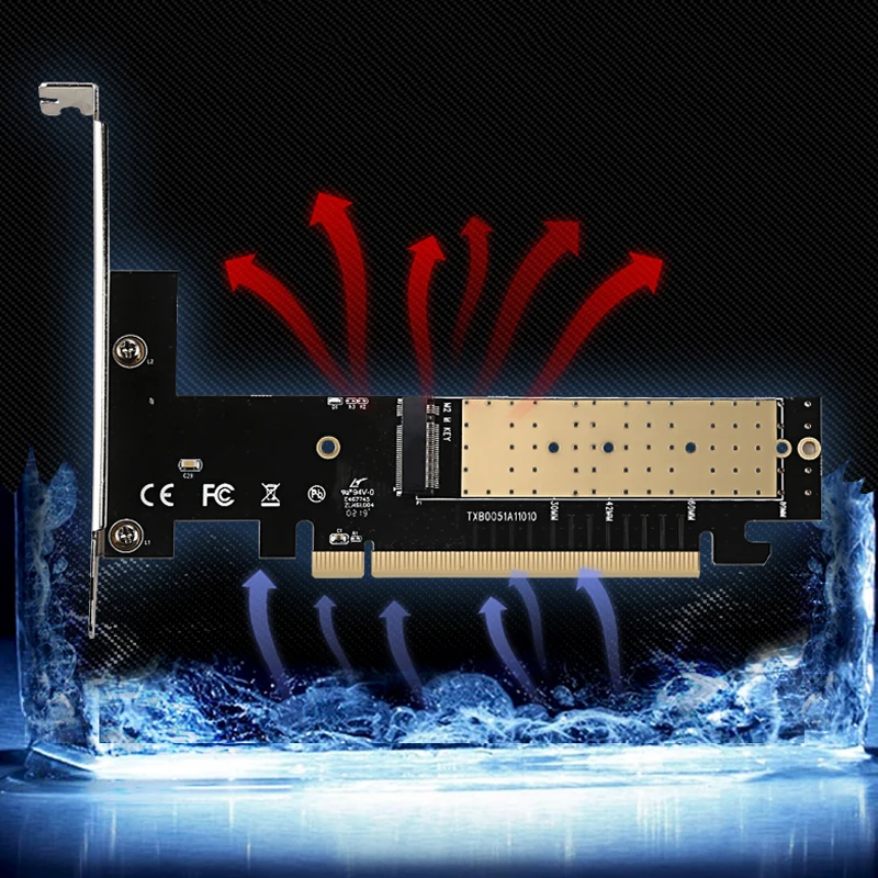 M.2 к PCIE X16 адаптер M.2 NVMe SSD NGFF к PCIE 3,0X16 адаптер M ключ карта поддержка PCI Express 3,0x4 Размер 2230-2280 m.2 SSD