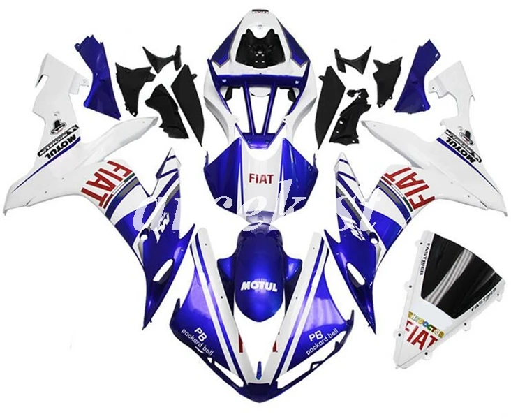 ABS литья под давлением мотоцикл обтекатели комплект подходит для YAMAHA YZF-R1 2004 2005 2006 R1 04 05 06 Кузов Набор на заказ синий красный