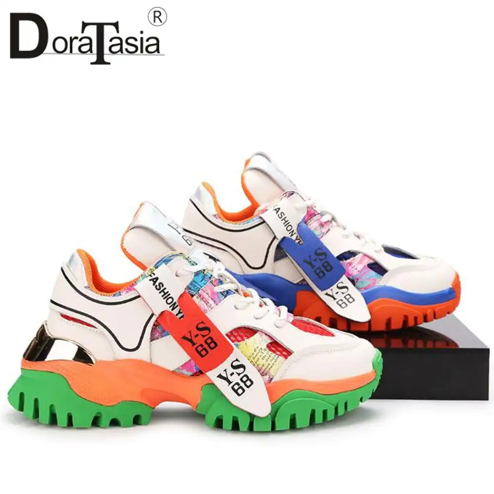 platform colorful sneakers