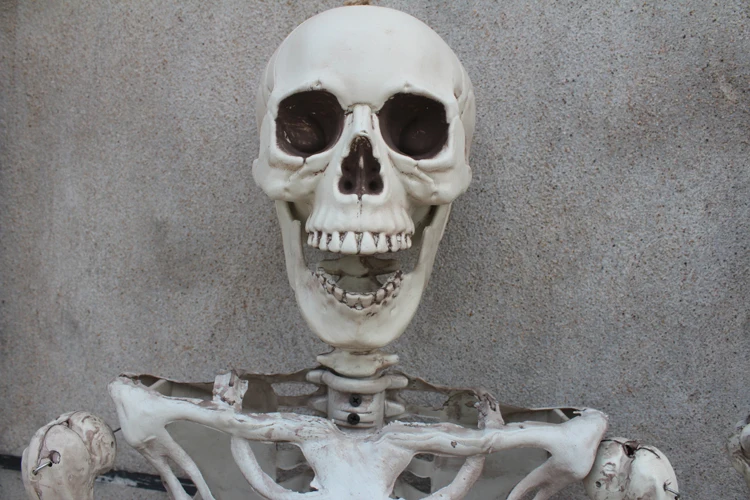 Хэллоуин ужас игрушка камерный реквизит Дом с привидениями имитация скелета модель костяная рама гробница скелет Хэллоуин украшение Веселые подарки