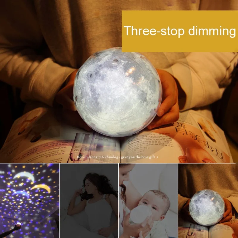 

Valentine's day gift color starry light projection night light rotating starry dreamy glowing starry sky light Holiday giftnight