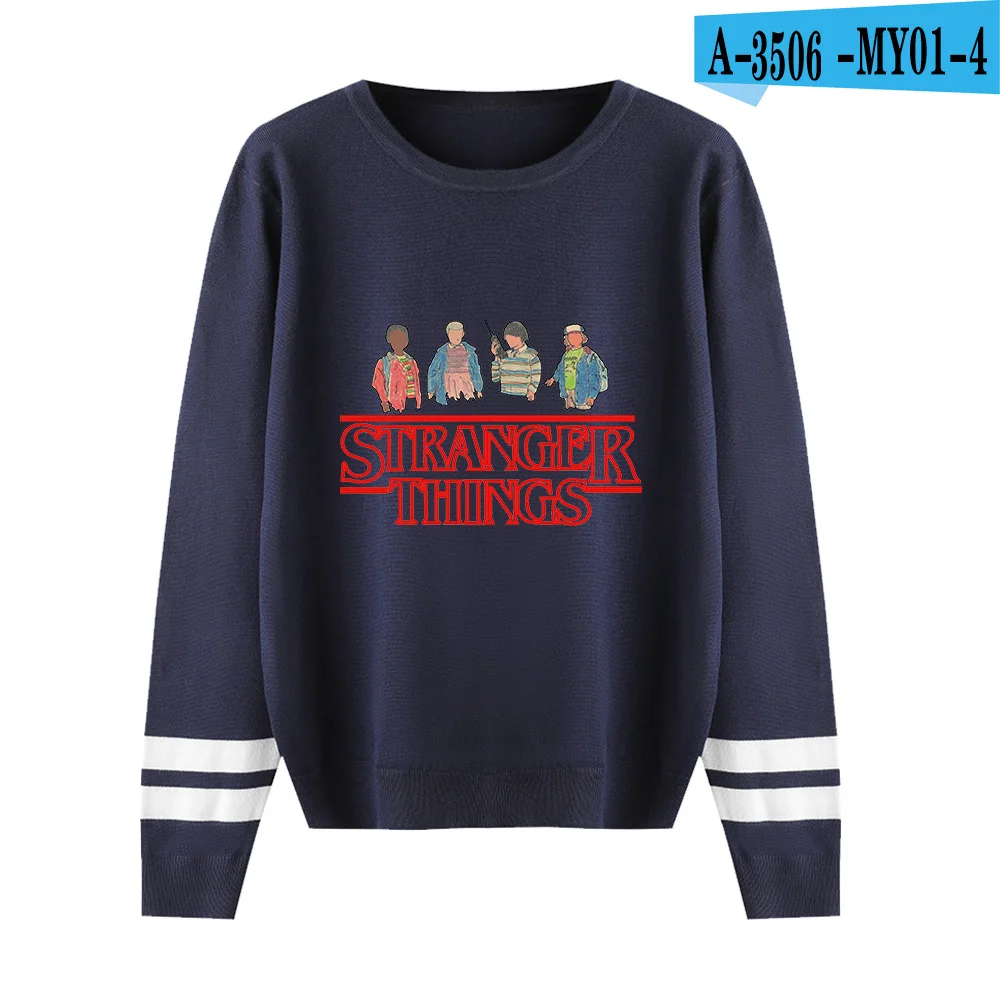 Осенне-зимний свитер для мужчин/женщин в стиле хип-хоп, вязаный свитер с длинным рукавом, мужские Модные странные вещи, свитера, повседневные топы, пуловеры - Цвет: navy