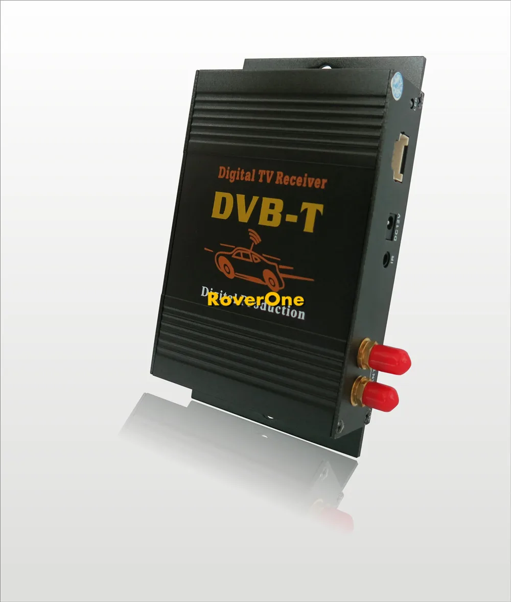 2 тюнера внешняя Мобильная DVB-T MPEG-4 Авто DVBT MPEG4 цифровая ТВ-приставка с пультом дистанционного управления для автомобиля DVD gps плеер