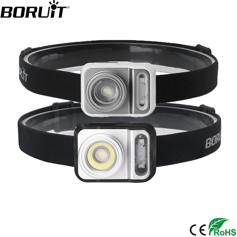 BORUiT B36 XPG2 + 2*3030 красный светильник мини налобный фонарь светодиодный с функцией