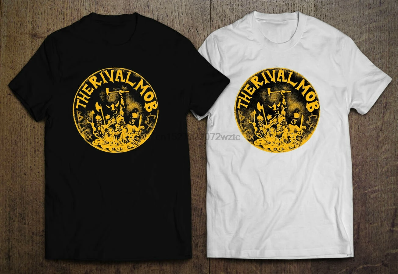 The Rival Mob Hardcore Band Logo Black White Men S T Shirt S 2xl Aliexpress