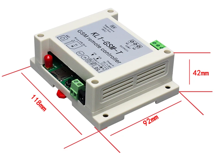 Smart GSM Relay Controller Temperature Sensor SMS Call Remote Control Home Automation Power Switch Gate Opener Water Pump