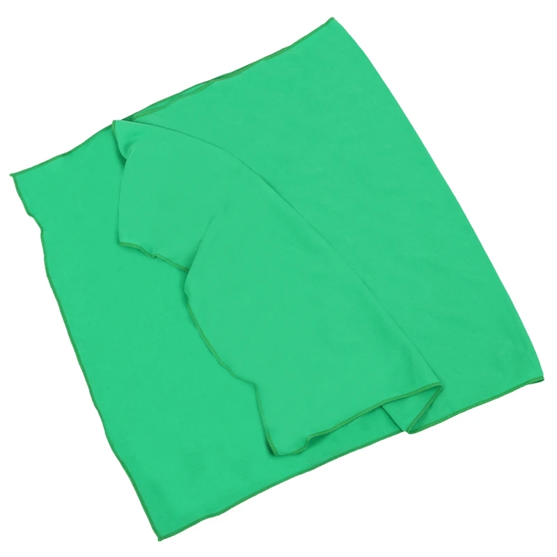 2 Pcs Microfiber Beach Bath Towels Travel Dry Towels, Green& Red