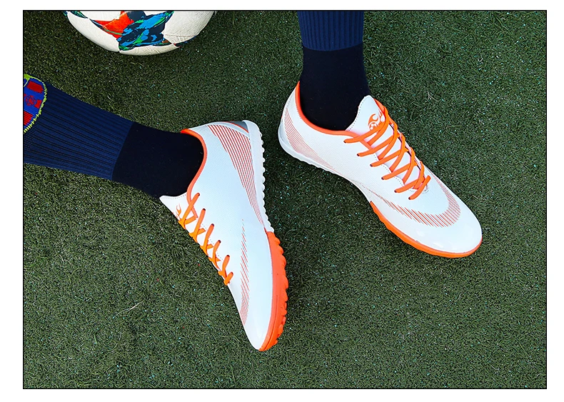 Football Shoes Men Turf Spikes Football Boy Women Outdoor Athletic Trainers Sneakers Adults Brand Professional Soccer Futbol (23)