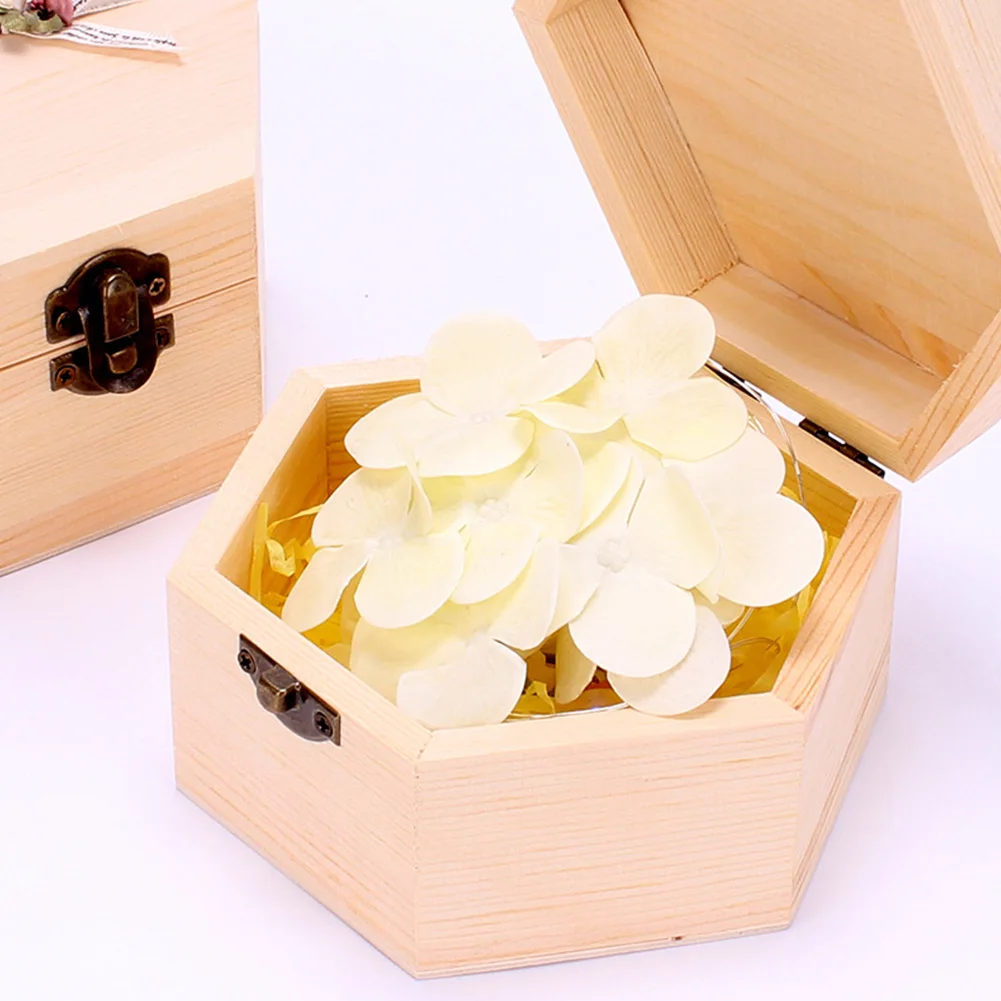 

Gift Box Handmade Flower Hand Washing Christmas Wooden Sunflowers Toilet Soap Valentine's Day Hexagon Hydrangea Home With Light