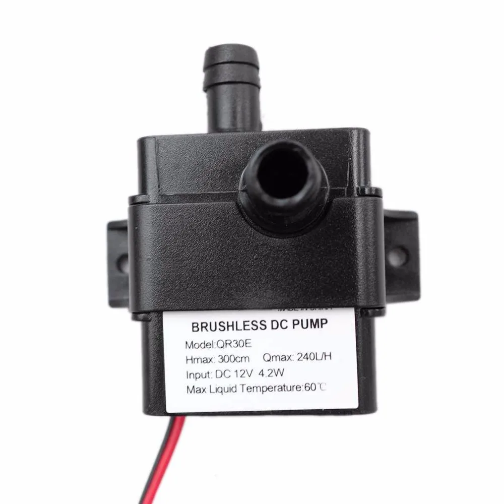 High Performance QR30E DC 12V 4 2W 240L H Flow Rate CPU Cooling Car Brushless Water 4