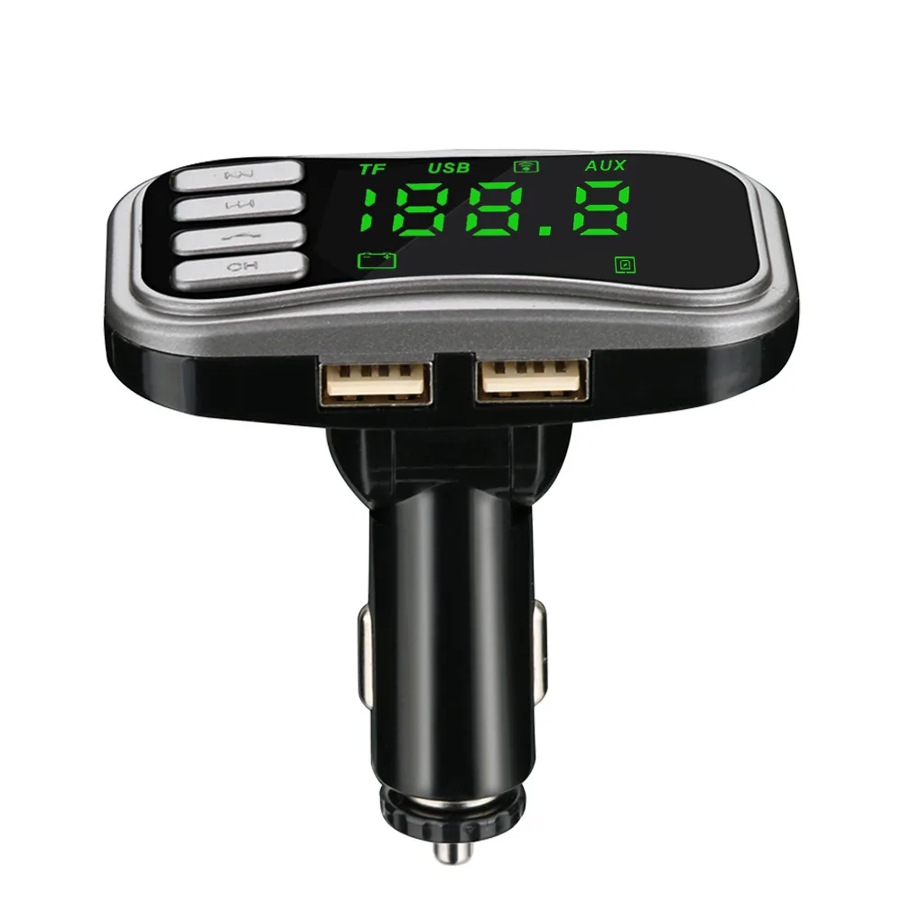 Автомобильный комплект громкой связи, беспроводной Bluetooth, fm-передатчик, модулятор, lcd MP3 плеер, двойное USB зарядное устройство, автомобильные аксессуары