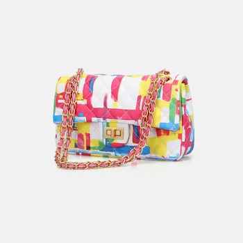 

2020 latest on going trend design women handbag graffiti luxury girls shoulder bags small casual purses