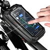 WILD MAN Bicycle Bag 5.5-6.6 Inch Phone Bag Waterproof Front Frame Bag Sensitive Touch Screen MTB Bag Road Bike Accessories ► Photo 3/6